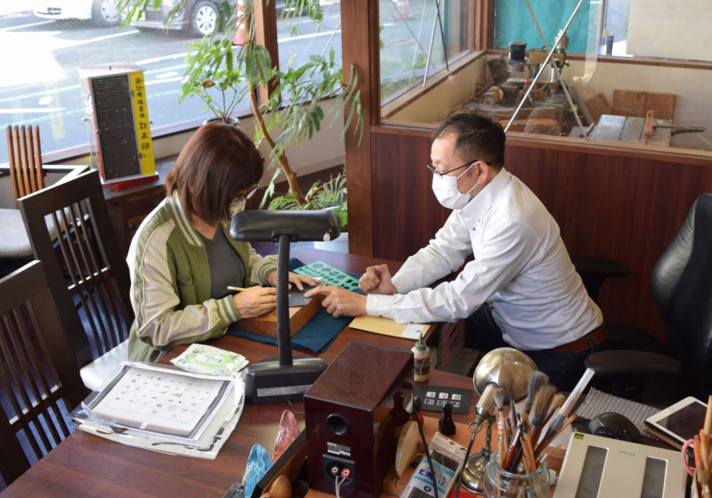 初心者向けの篆刻教室