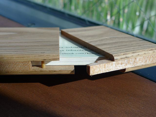 ジポライターの様に開ける名刺ケース