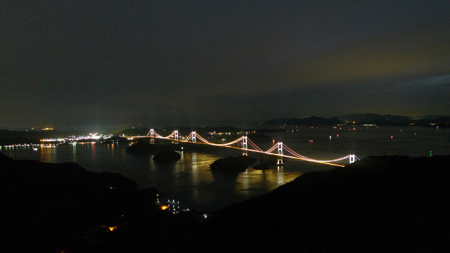 しまなみハイウェイの夜景