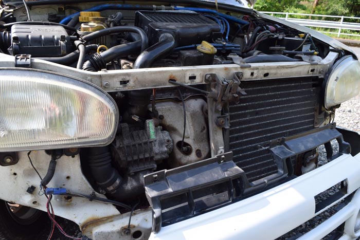 ヴィヴィオのスーパーチャージャーのパイプが外れる