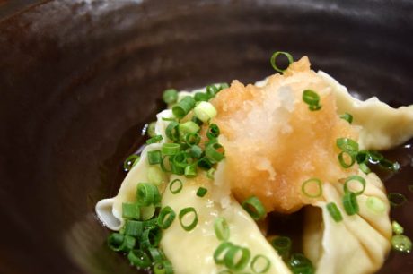 おろしポン酢で水餃子