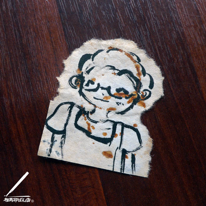 孫が書いた似顔絵