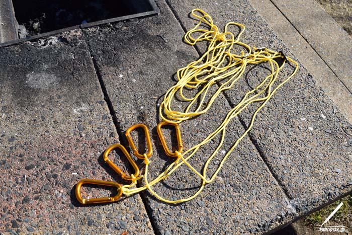 ダイソーのカラビナ