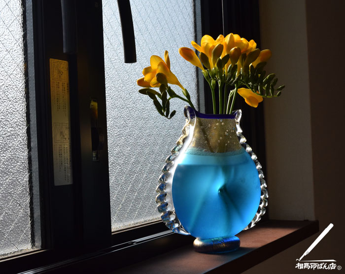 宮崎県綾町のガラス工芸品。黒木国昭氏の作