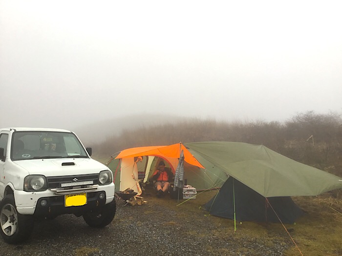 高ボッチ高原でキャンプ