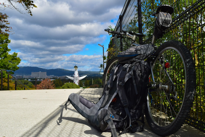 淀屋橋から吹田市の万博公園までサイクリング