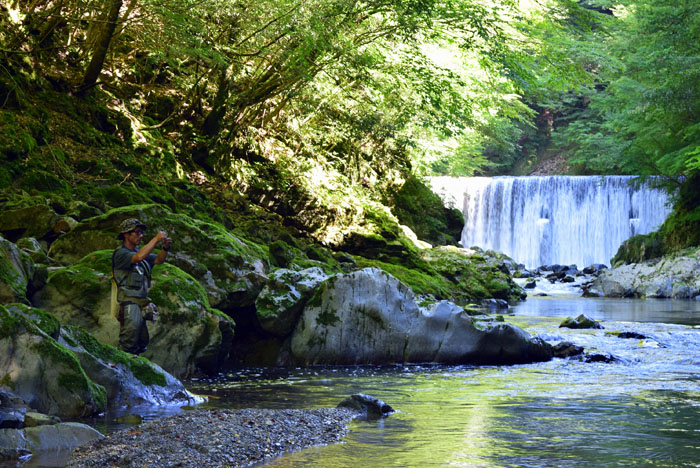 日本三大秘境のひとつ。尾前渓谷。