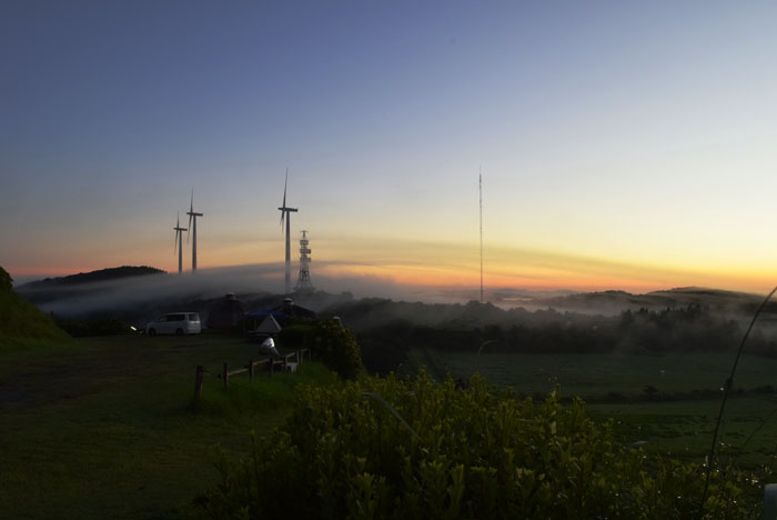 山頂からの夜明け