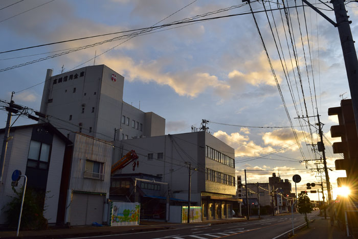 台風10号が過ぎ去った朝。