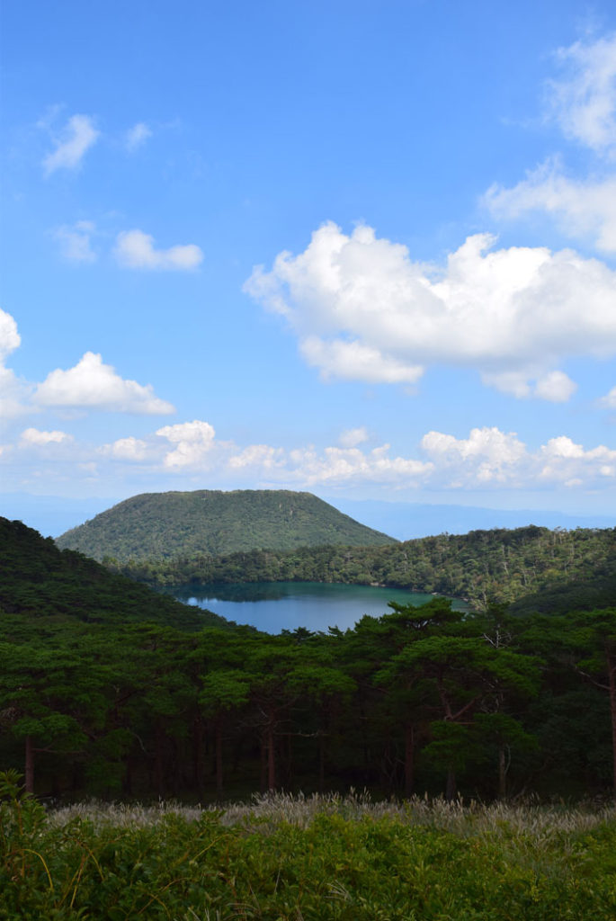 六観音御池を望む展望台